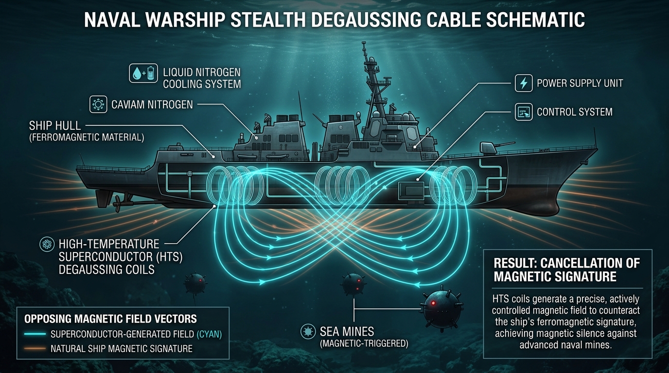 Naval Warship Degaussing Cables